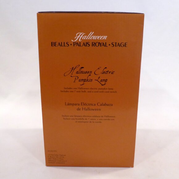 NEW 10” HALLOWEEN PUMPKIN WITCH SKELETON DRACULA CERAMIC ELECTRIC LAMP - Picture 14 of 16